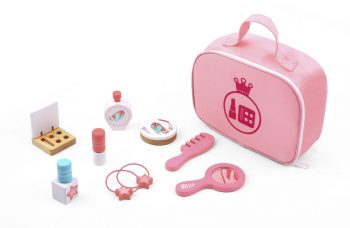 Wooden Pink Make Up Bag