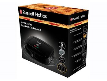 Russell Hobbs SANDWICH MAKER 2 SLICE BLACK