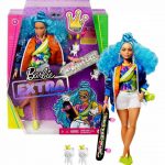 Barbie Extra Doll #4 with Skateboard & 2 Kittens for Kids 3 Years Old & Up