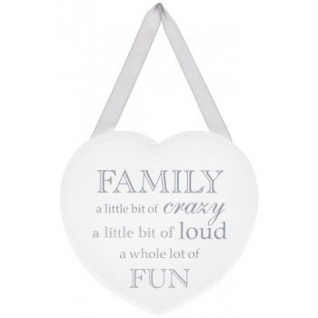 Crazy family plaque