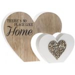 There's no place like home wooden heart block