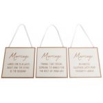 Marriage plaque
