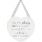 Goodnight heart plaque