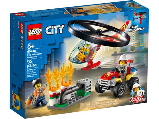 Lego City - Fire Helicopter Response - 60248 - Electroit