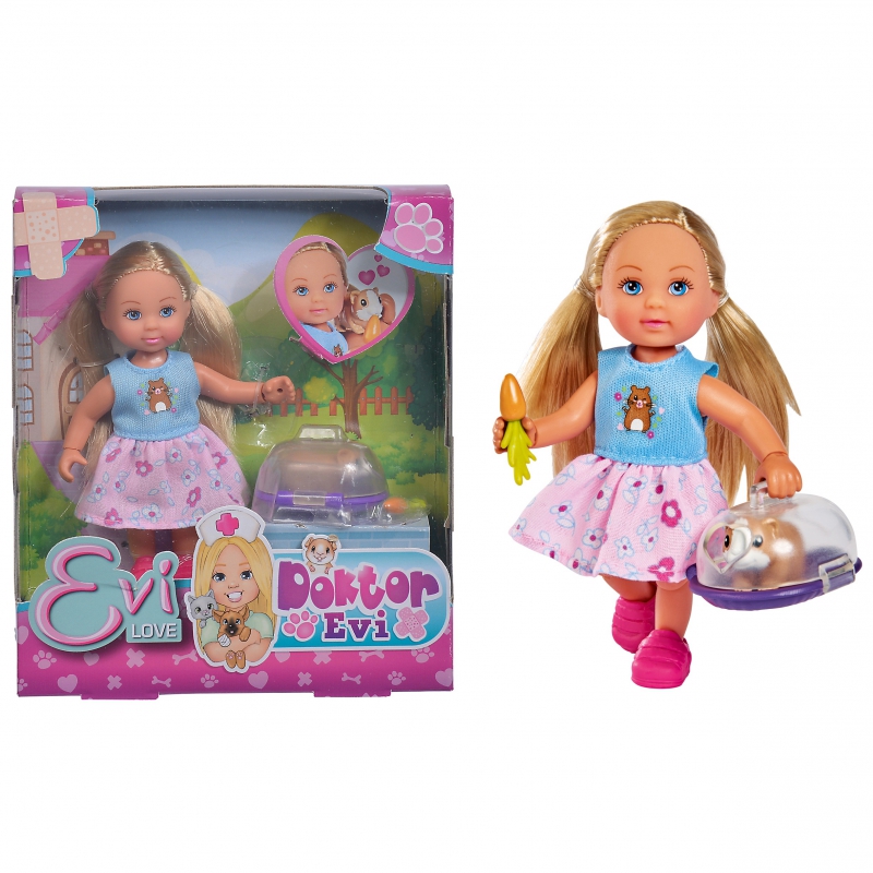 Simba Doll with Guinea Pig Transporter Electroit