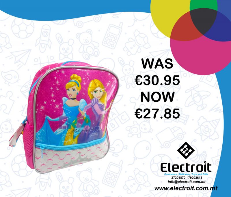 Kinder Disney  Princess  Pink Backpack