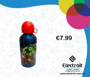 Avengers Dark Blue and Red Aluminium Bottle