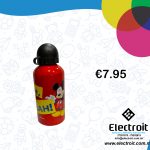 Mickey Mouse Red and Black Aluminium Bottle