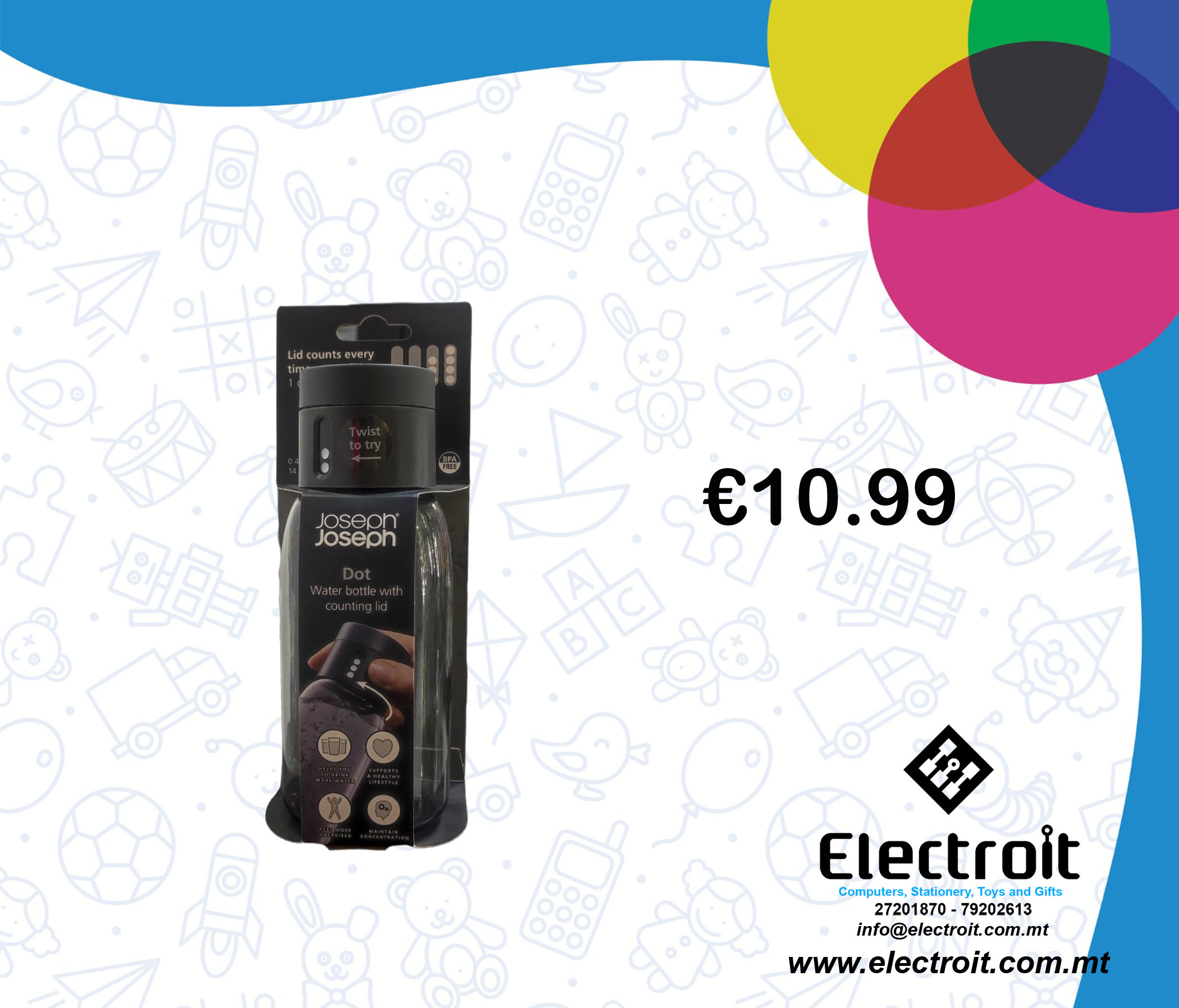 Joseph Joseph bottle Electroit