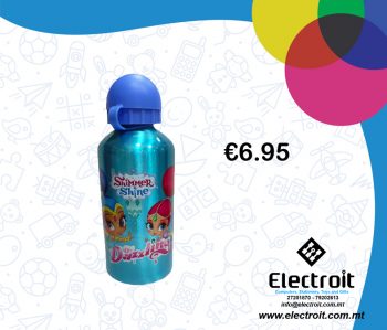 Shimmer & Shine  Green & Blue Aluminium Bottle