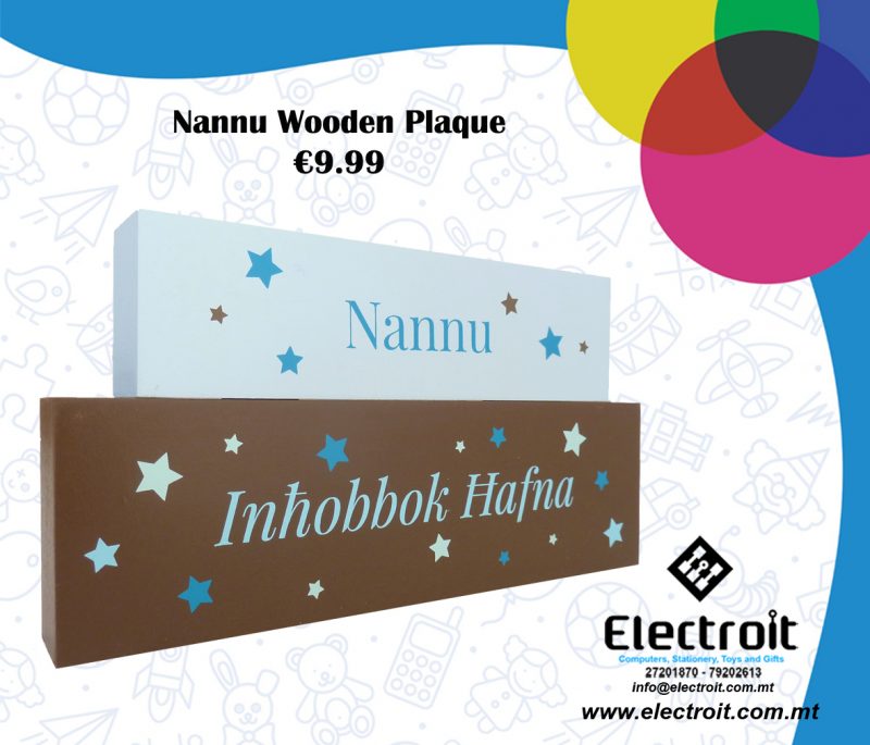 Nannu Wooden Plaque