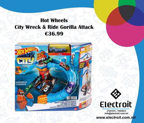 Hot Wheels City Set Gorilla Attack