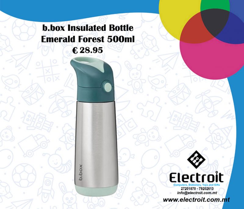 b.box Insulated Bottle Emerald Forest 500ml