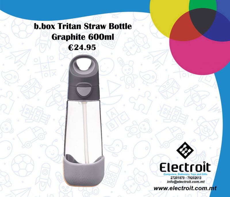 b.box Tritan Graphite Bottle 600ml