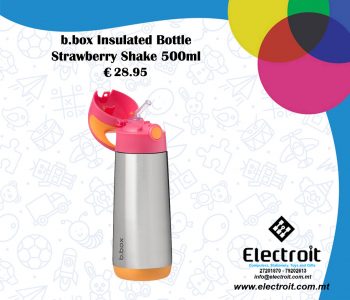 b.box Insulated Bottle Strawberry Shake 500ml