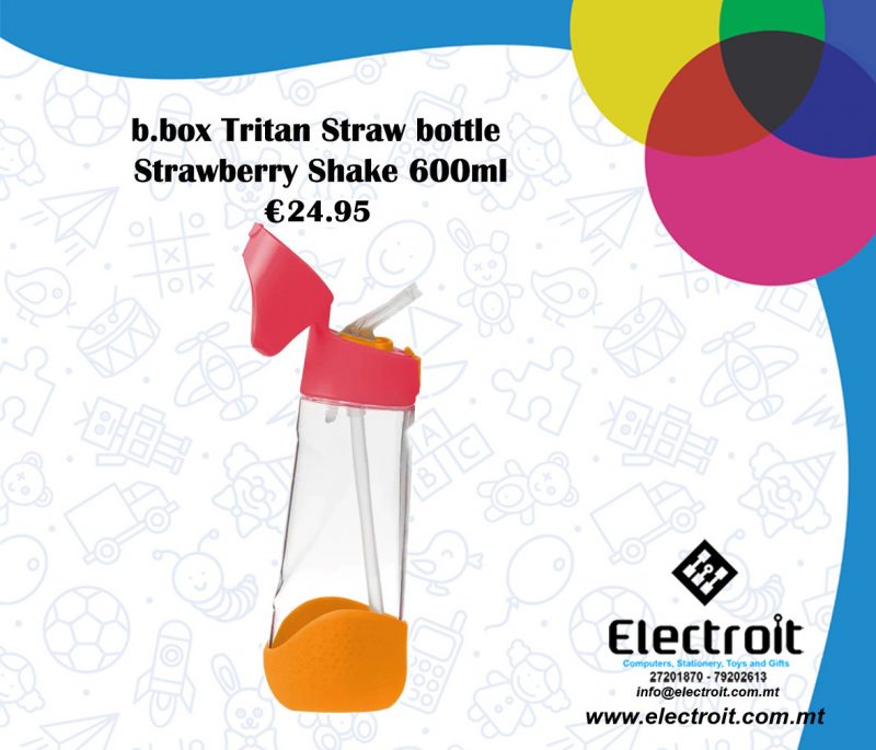 b.box Tritan Strawberry Shake Bottle 600ml