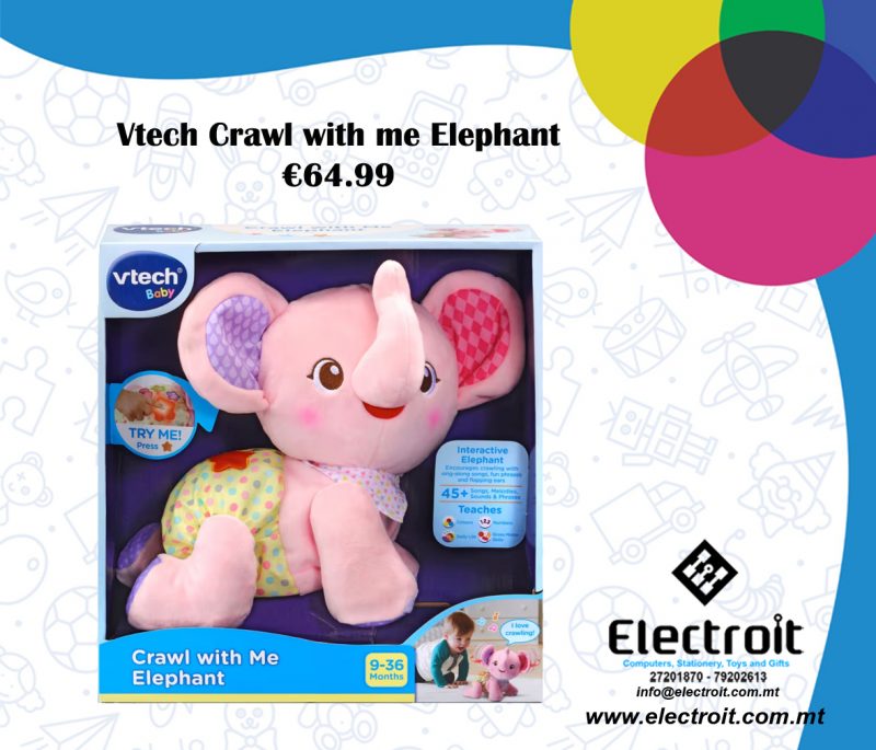 Vtech - Crawl with me Elephant
