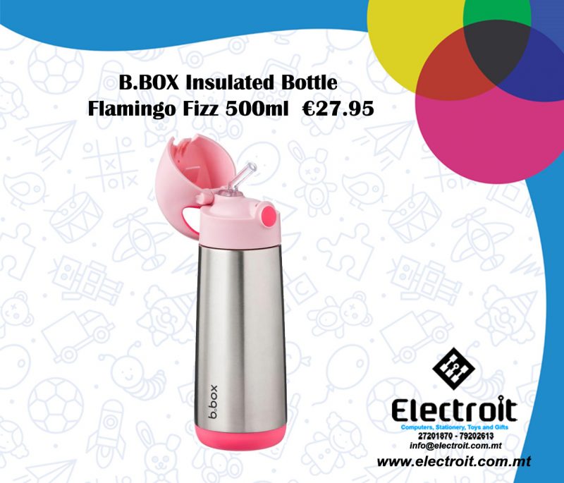 b.box insulated Bottle Flamingo Fizz 500ml