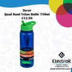 Decor Quad Bands Tritan Bottle 750ml Blue