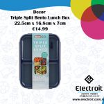 Bento Box Triple Split Blue
