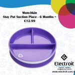 Munchkin Stay Put Suction Plate 6 Months + Purple