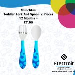 Munchkin Toddler Fork & Spoon - Blue