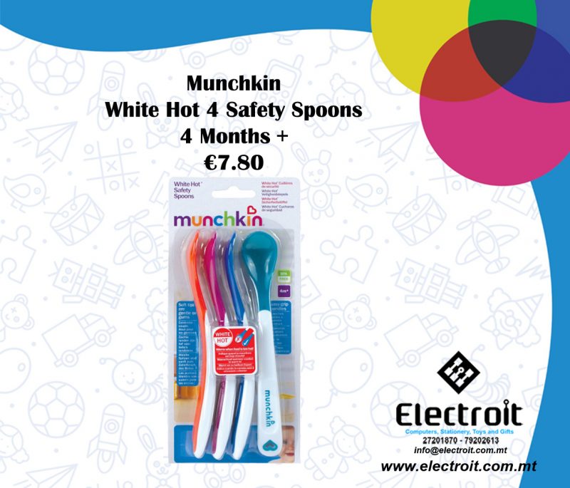 Munchkin White Hot Safety Spoons - 4 Pkt