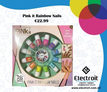 Pink It Rainbow Nails