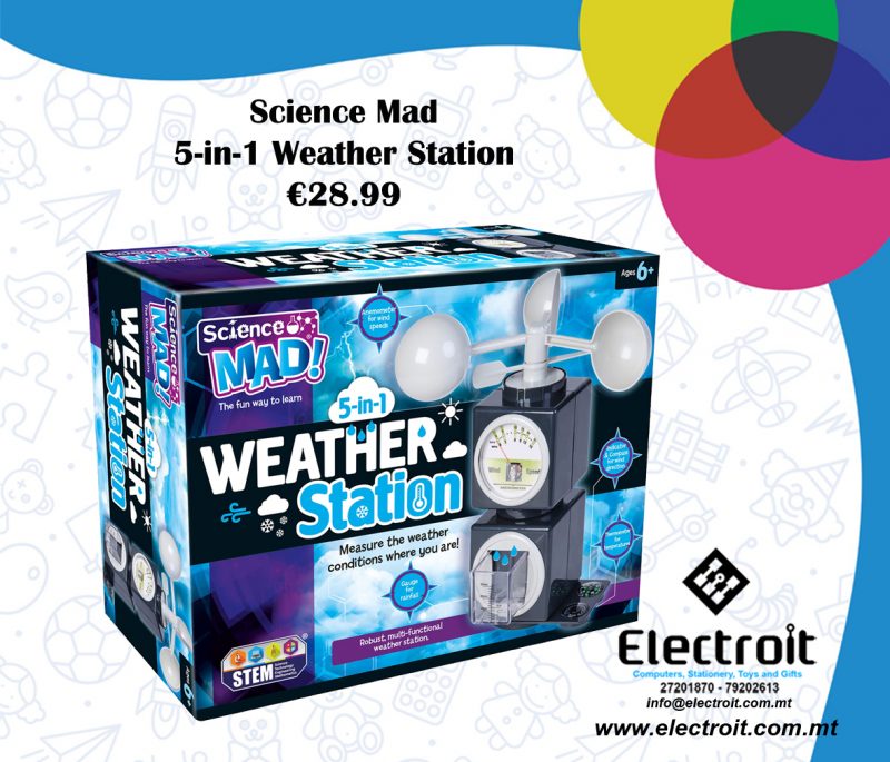 Science Mad 5-in-1 Weather Station