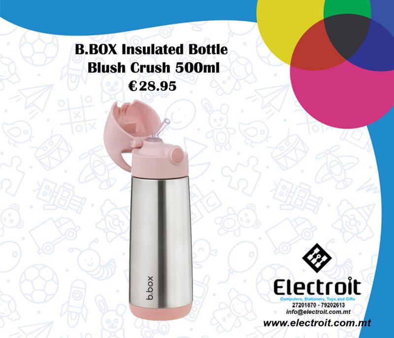 b.box Insulated Bottle Blush Crush 500ml