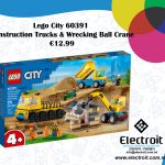 Lego City Construction Trucks and Wrecking Ball Crane - 60391