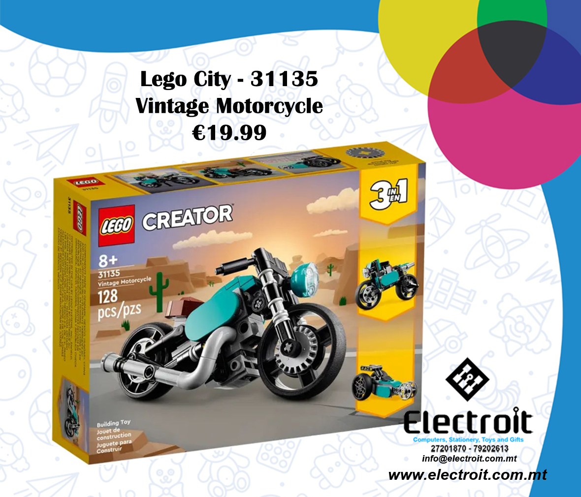 Lego Creator Vintage Motorcycle - 31135
