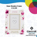 Omm Wooden Frame Floral Design
