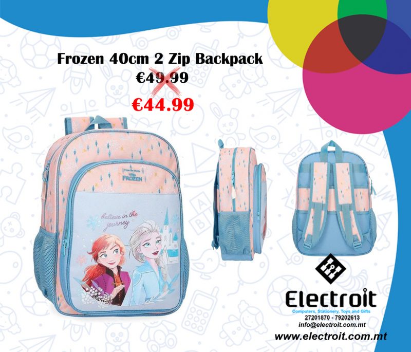 Frozen Backpack 2 Zip 40cm