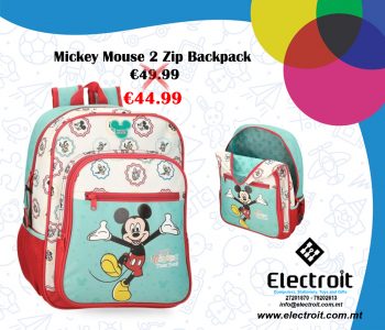 Mickey Mouse Backpack 2 Zip 38cm
