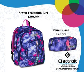 Seven Shady Die Girl Backpack & Pencil Case