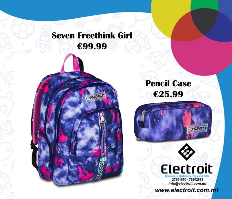 Seven Shady Die Girl Backpack & Pencil Case