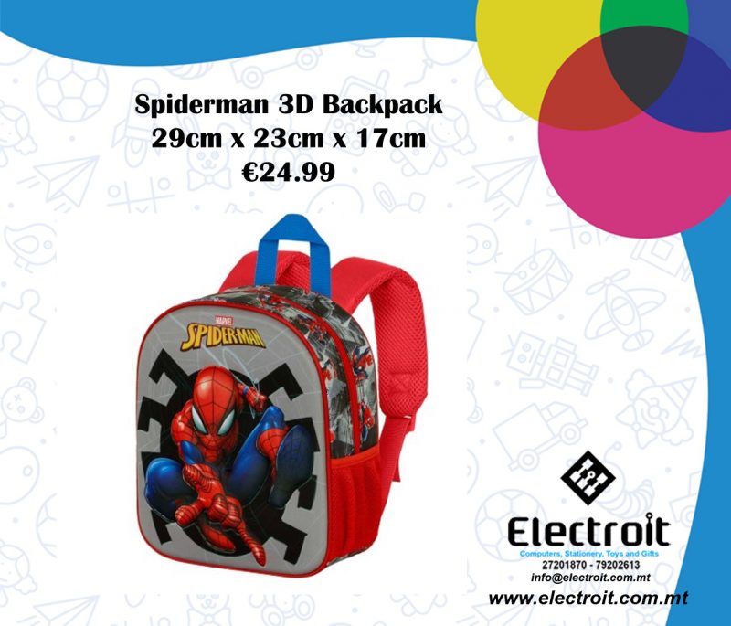 Spiderman 3D Backpack