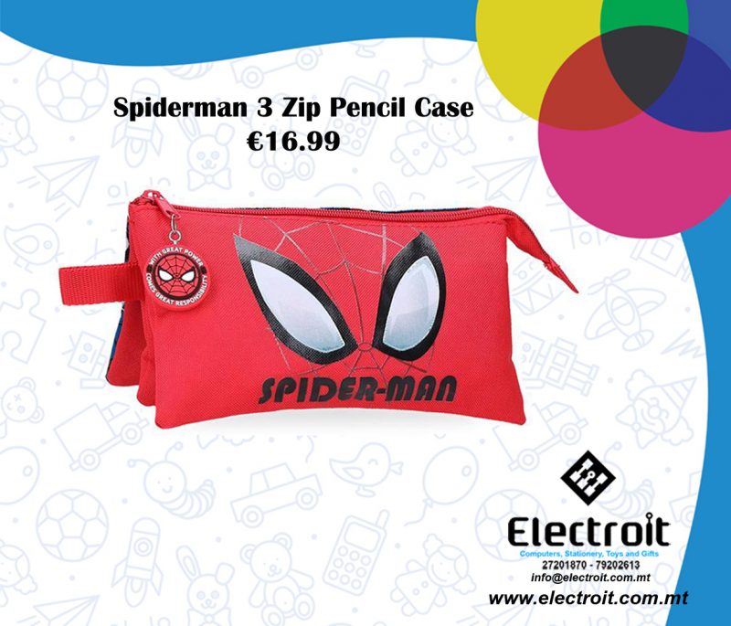 Spiderman 3 Zip Pencil Case