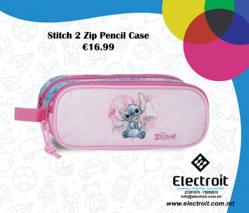 Stitch 3 Zip Pencil Case