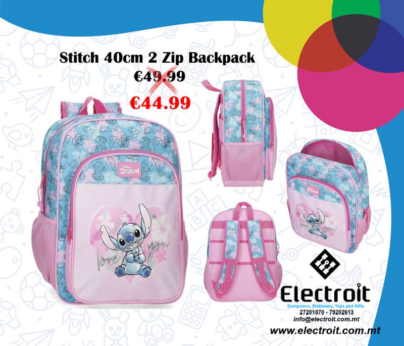 Stitch 2 Zip 40cm Backpack