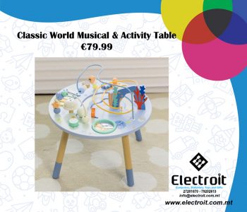 Classic World Sealife Wooden Musical Activity Table 18+ Months
