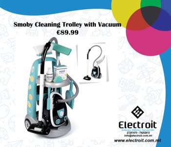 Smoby Cleaning Trolley with Vacuum Cleaner