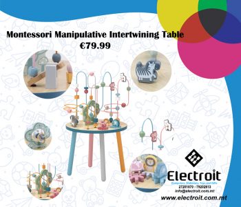 Wooden Montessori Manipulative Educational Table