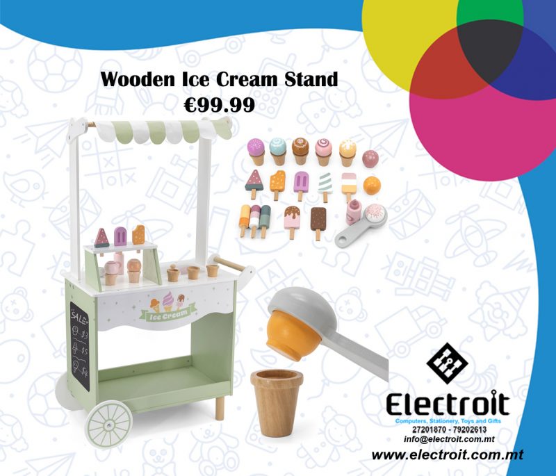 Wooden Ice Cream Stand