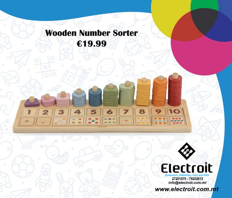 Wooden Count and Match Number