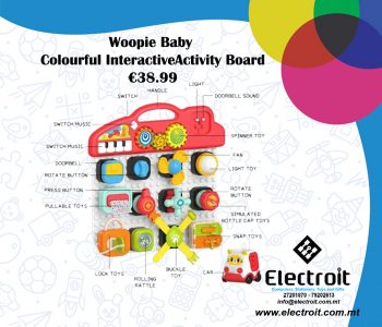 Woopie Colourful Activity Panel Manipulative Board