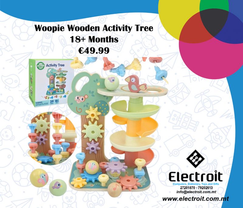 Woopie Wooden Ball Track Activity Tree
