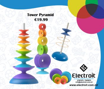 Woopie Baby Colourful Stacking Pyramid Tower