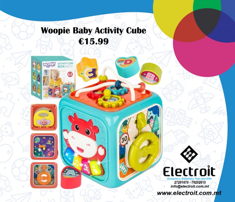 Woopie Interactive educational sensory cube 6-in-1